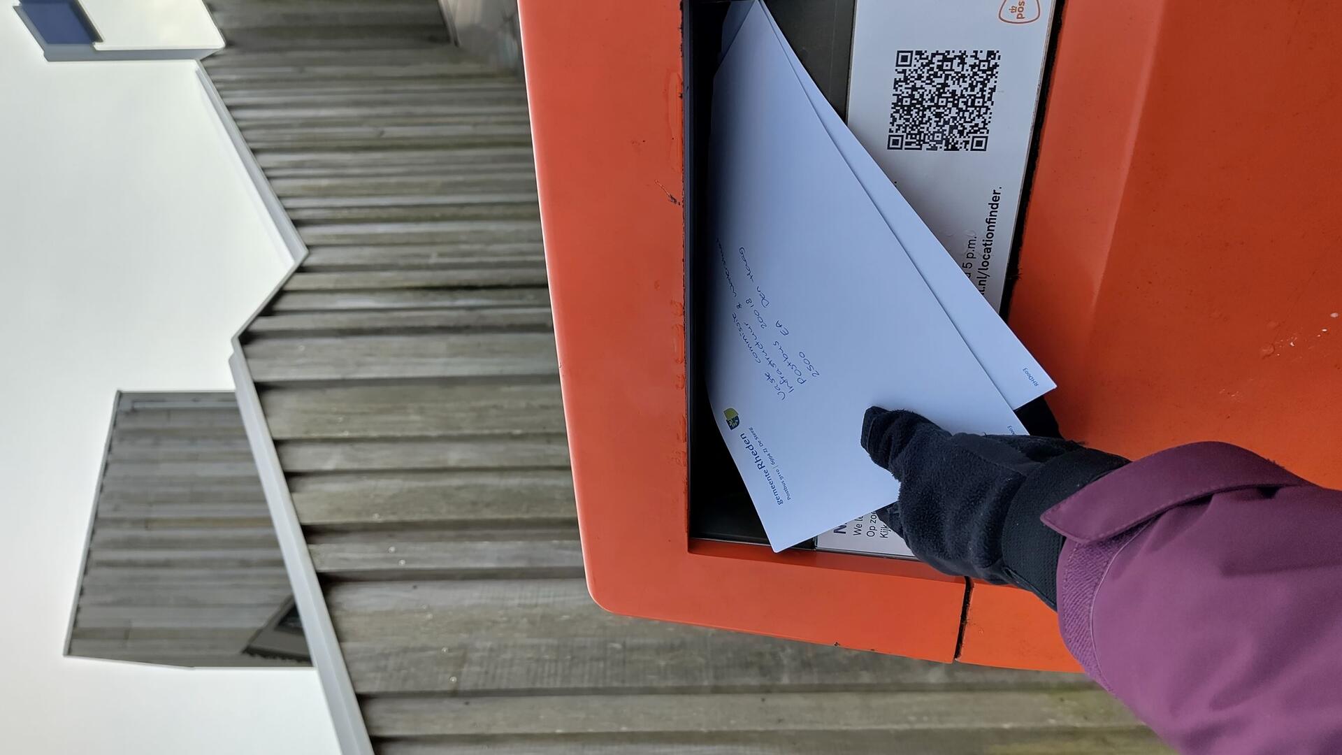 brandbrief in brievenbus