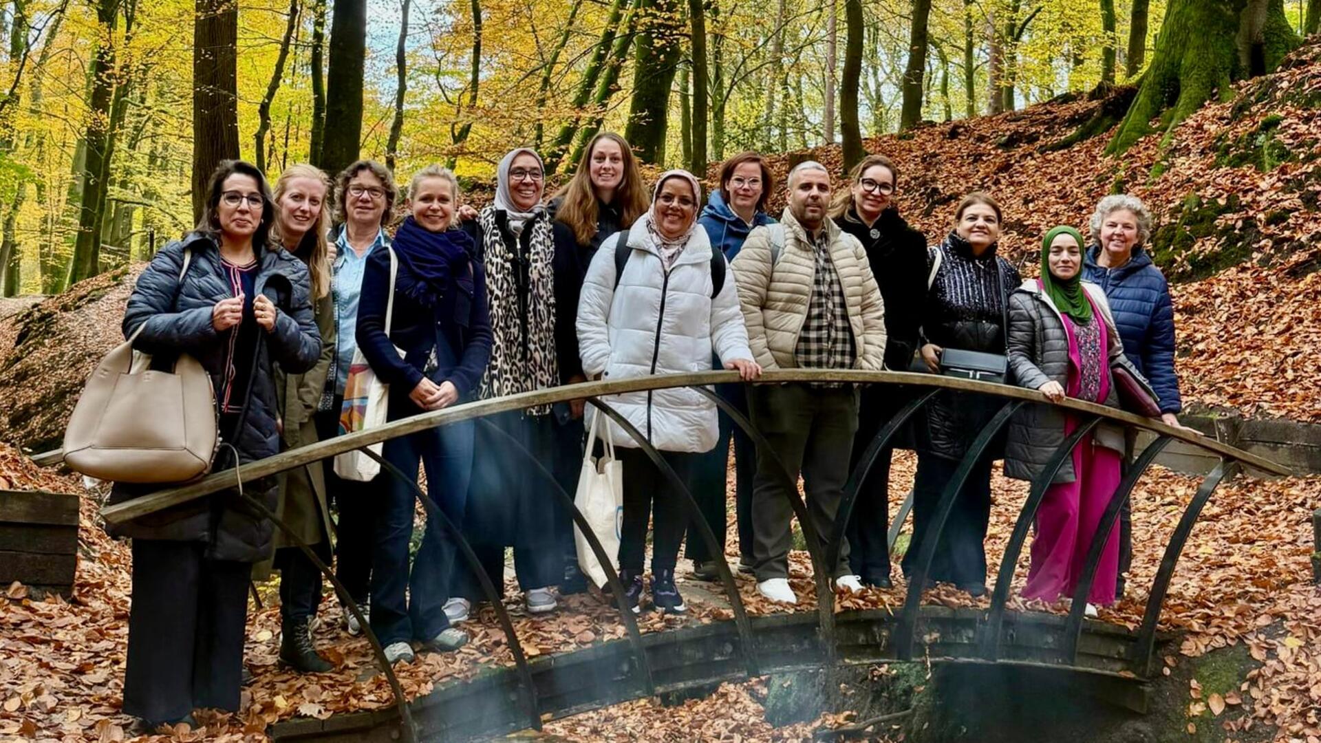 Raadsleden uit Marokko samen met de raadsleden van GroenLinks Rheden